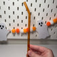 Orange Glass Straw