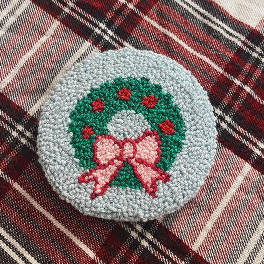 Wreath Mug Rug Coaster