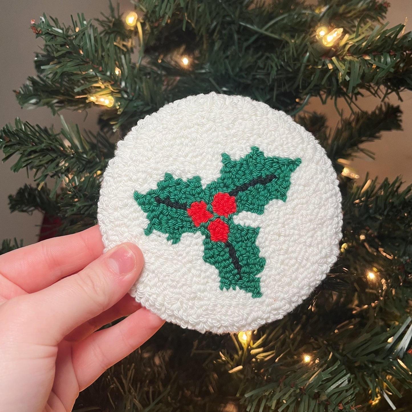 Mistletoe Mug Rug Coaster