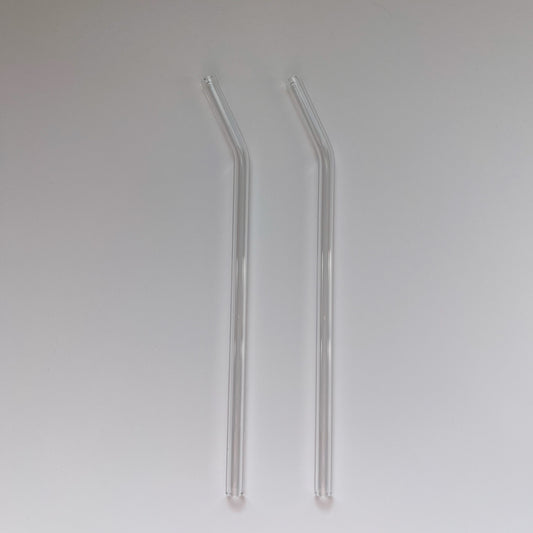 Clear Bent Glass Straw