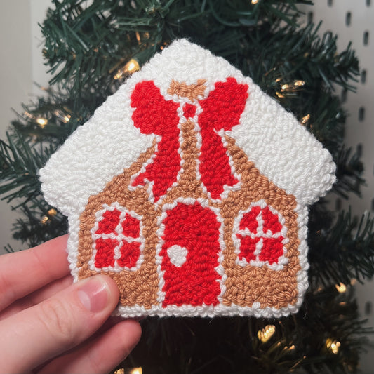 Gingerbread House Mug Rug Coaster