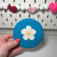 Blue Flower Mug Rug Coaster