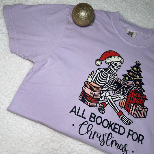 All Booked for Christmas T-Shirt