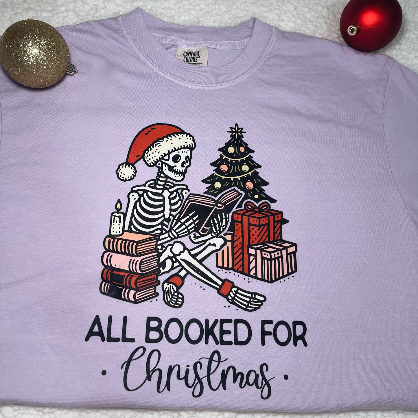 All Booked for Christmas T-Shirt