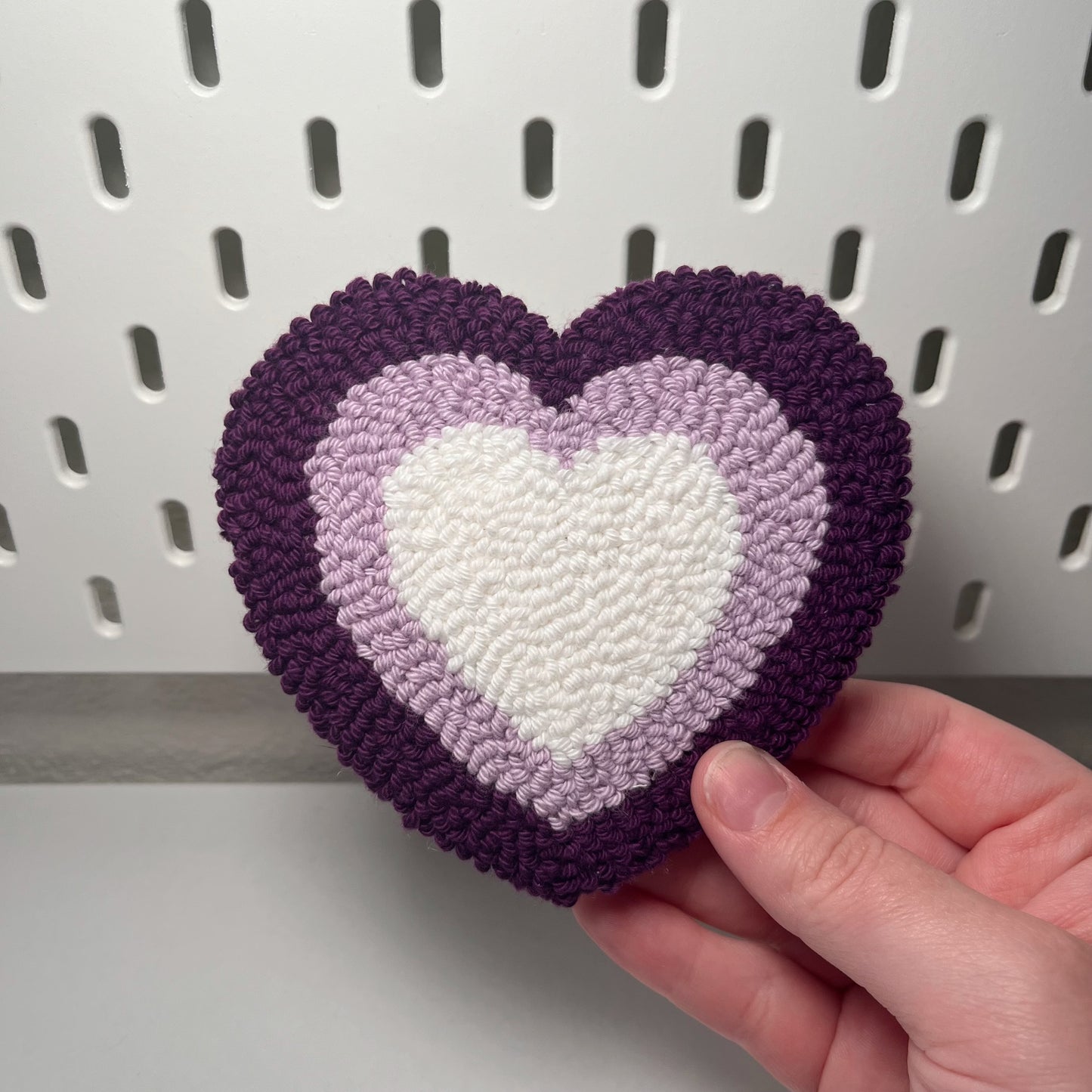 Purple Heart Mug Rug Coaster