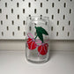 Cherries with Bows Glass Cup