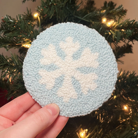 Snowflake Mug Rug Coaster