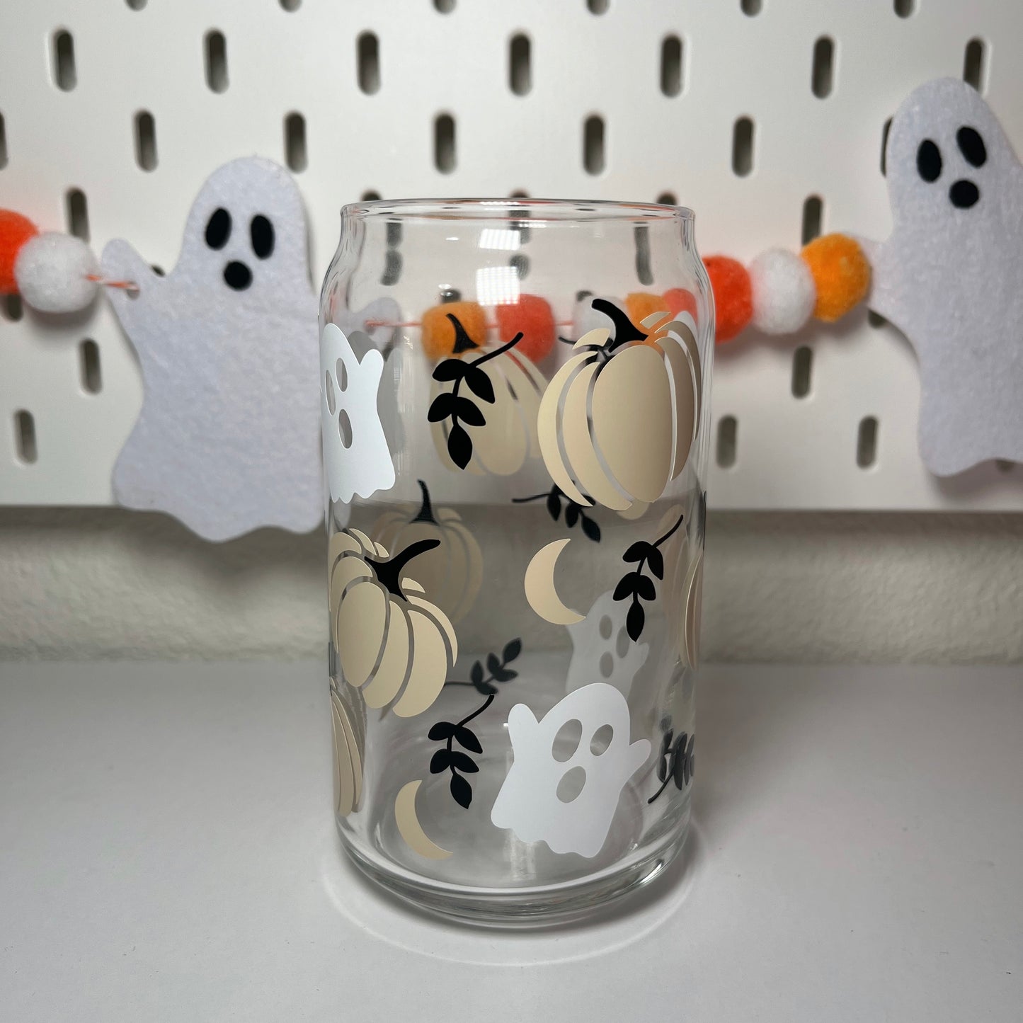 Neutral Ghouls Glass Cup