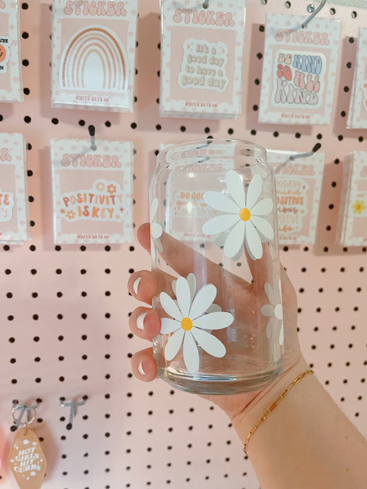 Daisy Glass Cup